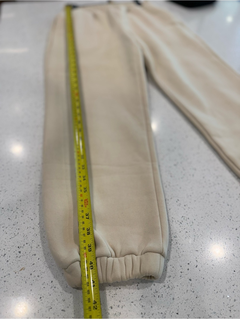 Unisex Comfrt Signature Jogger Set - Bone Color, size large (oversized) - Picture 8 of 14